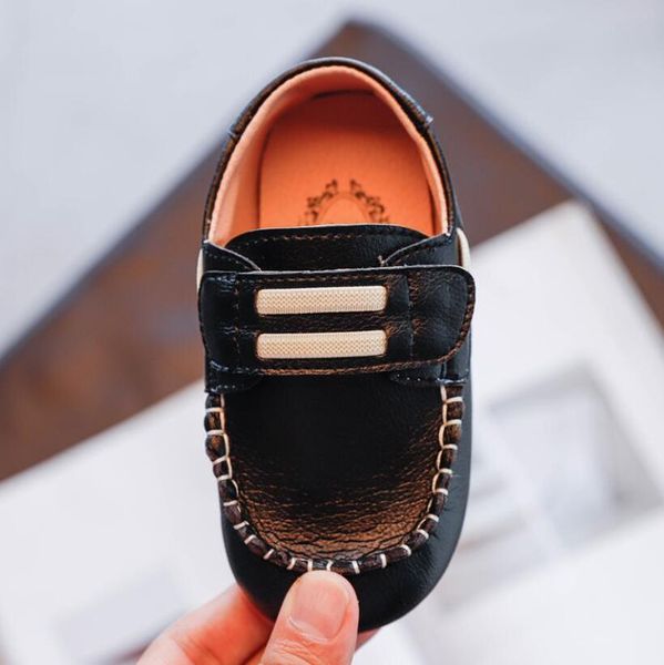 

осень детские малыш обувь детская спортивная обувь для мальчиков девочек дети flats кроссовки дышащий мода повседневная детский leahter обув, Black