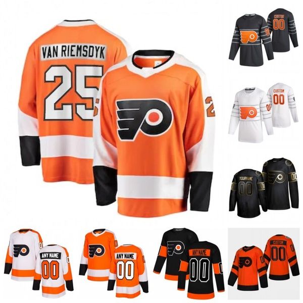 

custom corban knight james riemsdyk joel farabee justin braun kevin hayes matt niskanen michael raffl 2020 hockey jerseys stitched, Black;red