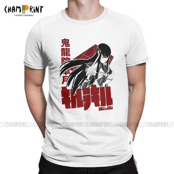 

men satsuki kiryuin klk kill la kill japanese anime pure leisure short sleeve tees summer sport hooded sweatshirt hoodie men t shirt
