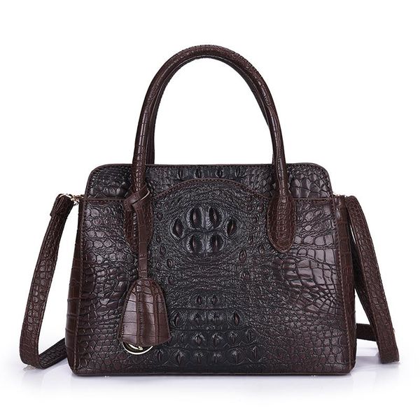 

retro fashion female big tote bags women designer alligator handbag 2020 new quality pu leather lock shoulder messenger bags sac