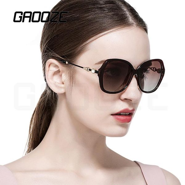 

gaooze polarized sunglasses oval round glasses for driving luxury glasses woman retro sunglasses for women napszemuveg lxd154, White;black