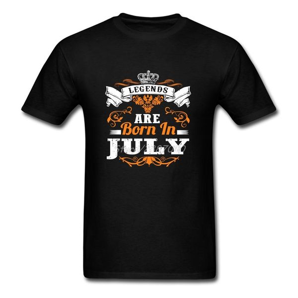 

sport legends are born in july t shirt short sleeve custom men's t-shirt summer car-styling o-neck cotton 3xl t shirts for boys