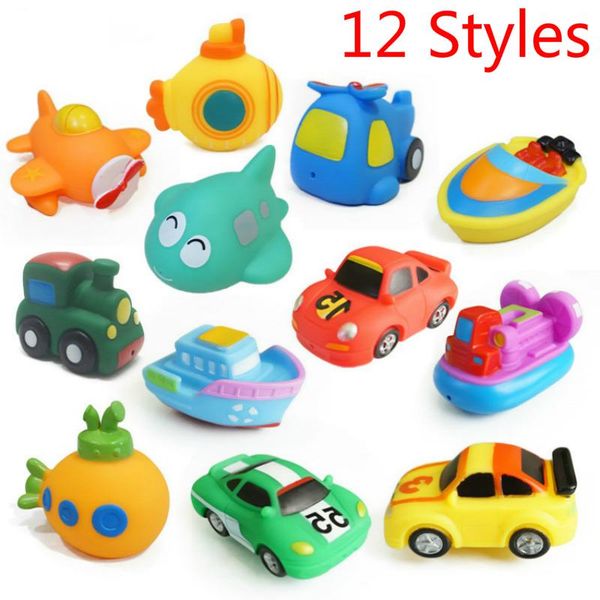 

bath for airplane education kids toys styles swiming pool spray silicone baby 12 soft rubber children car train water boat wmtdax