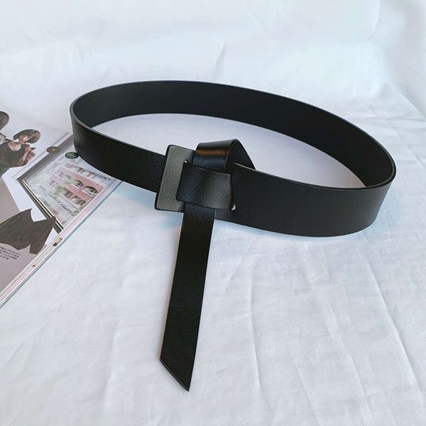 

winter autumn fashion and corset knot strap belt women's decorative skirt sweater simple versatile leather waist cover, Black;brown