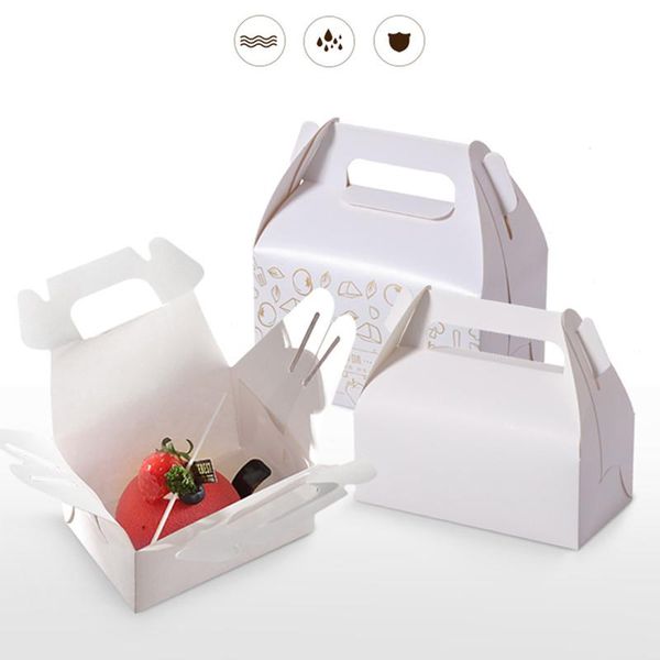 

stobag 20pcs портативный крафт белый картонные коробки west point thousand слоеный торт нуга fried chicken мусс box party show bbygsq