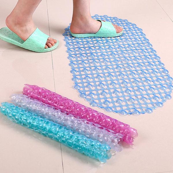 

pvc bathroom with suction cup anti-skid pad bathroom shower mat bath shower room mat transparent carpet