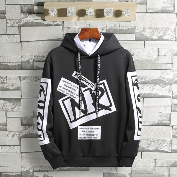 

2020 sweater autumn new men's loose youth versatile trend casual 2020 sweater autumn new men's loose youth versatile trend casual, Black