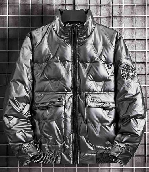 

mens dowm parka fashion mens winter down jackets parka men thick warm parkas fashion letter embroidery windbreaker coat size m-5xl, Black