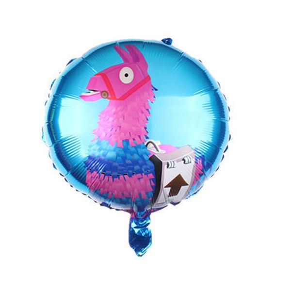

5pcs 18inch game alpaca foil balloons llama helium happy birthday party decorations game them party supplies globos kids toys