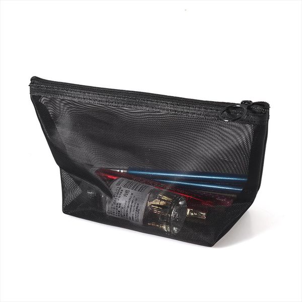 

1pcs women men neceser cosmetic bag black transparent travel fashion small large black toiletry makeup organizer bags case pouch