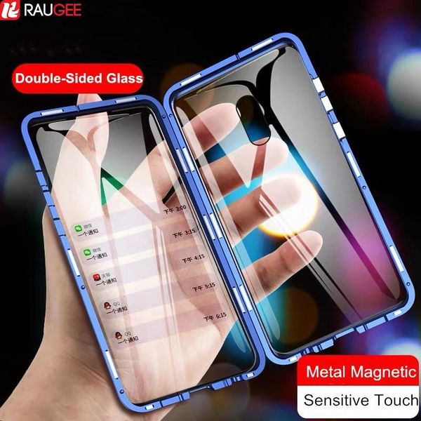 

magnetic case for redmi 8 8a case double sided tempered glass metal magnet case back cover for xiaomi redmi 8 8a 8 h wmtpaf