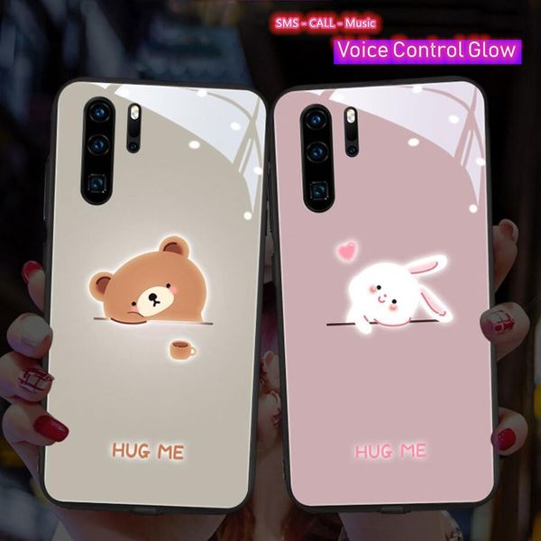 

call light up iphone protected shell led flash phone cases for iphone 2020 luminous back cover for iphone