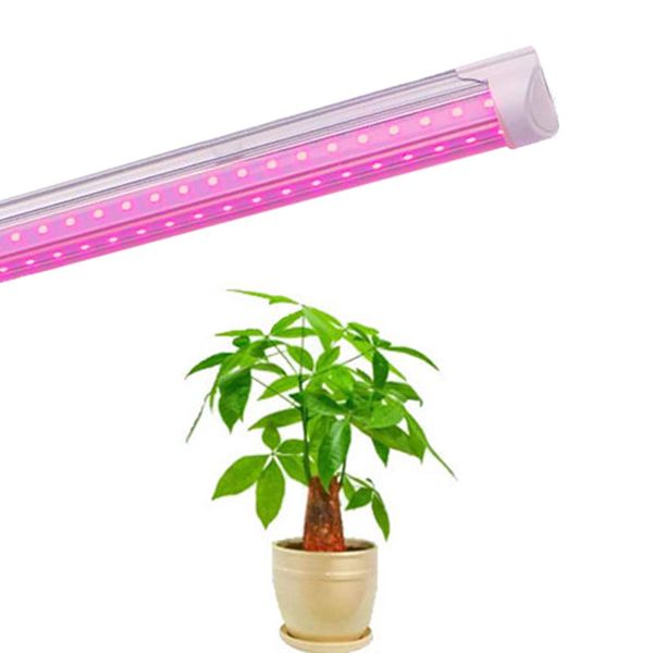 

led plant growth light full spectrum t8 integrated bulb indoor and outdoor leafy plant light v-tube