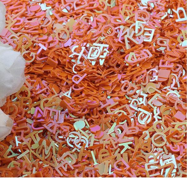 

10g 6mm letters character loose sequins for crafts glitter paillettes scrapbooking sequin confetti nail arts decora jllvwu