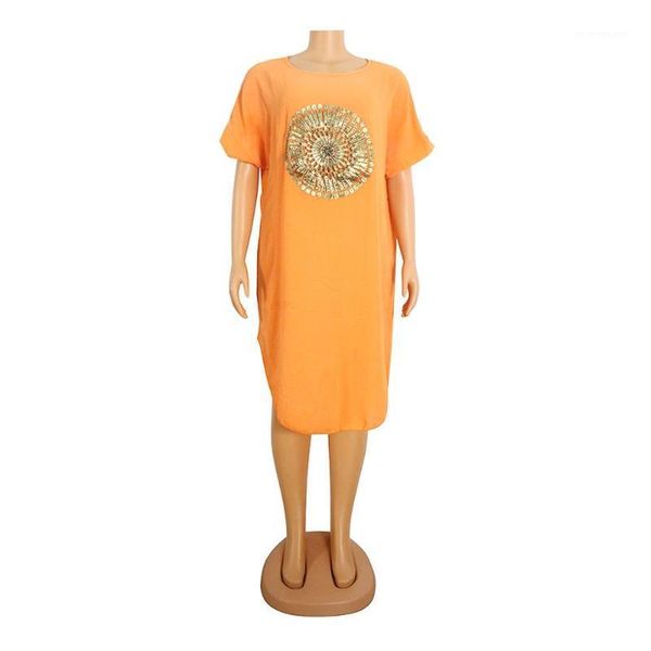 

ethnic clothing solid appliques print dashiki ladies femme midi dress 2021 african dresses for women casual clothes1, Red