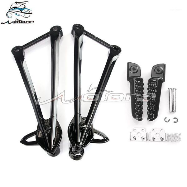 

rear footpegs foot pegs footrest pedals bracket for zx6r zx-6r 2009-2012 09 10 11 zx10r 08 09 10 2008 2009 20101