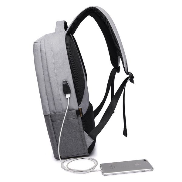 

2020 men and women big usb charging backpack minimalist fashion business casual 15.6 computer backpack m180132