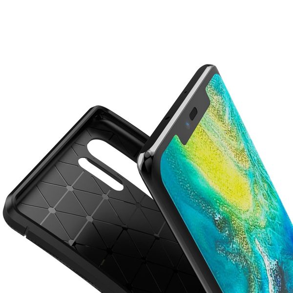 

for oppo a91 carbon fiber texture shockproof tpu case