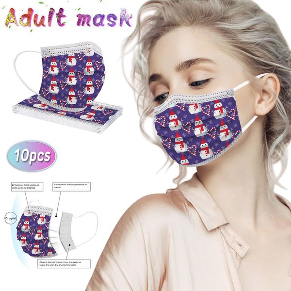 

disposable mask lcosplay christmas 10pcs for halloween face kerst mondkapjes wegwerp mondkapje o
