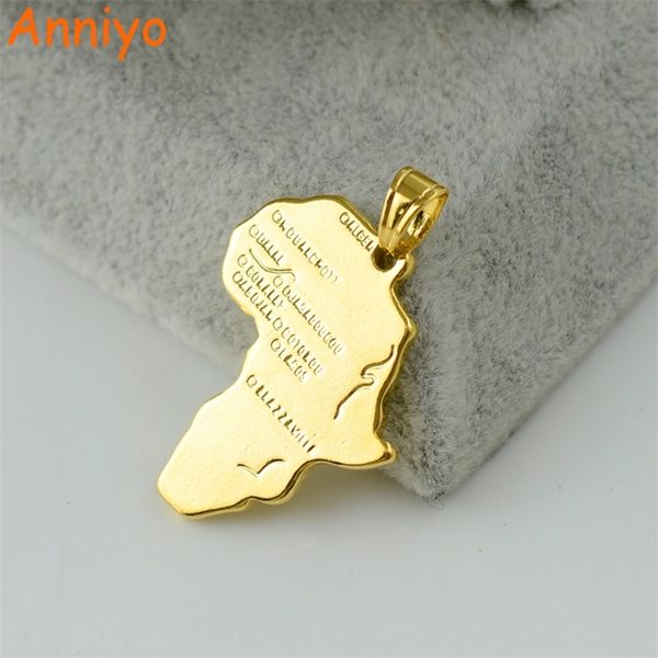 

anniyo wholesale bulk africa map charms pendant gold color jewelry women men ethiopian nigeria kenya south africa congo #132006 201013, Silver