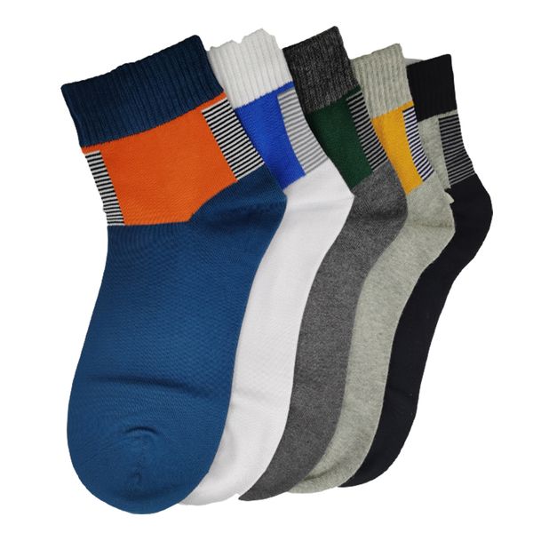 

socks men boxed socks combed cotton breathable deodorant sweat absorbing sport socks 038671, Black