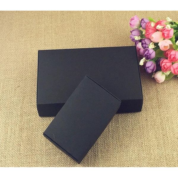 

24pcs/lot black carton kraft paper tab-lock box white wedding gift packing box wedding candy box party favors so jlltec