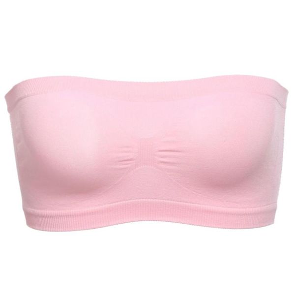 

women lingerie solid pink hollow wrapped chest tube chest anti-light breathable women underwear wire bra underwear hot, Black;white