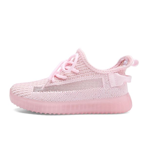 

children mesh casual sneakers banner sport footwear kids for girl light cute pink flat shoes boy kid, Black