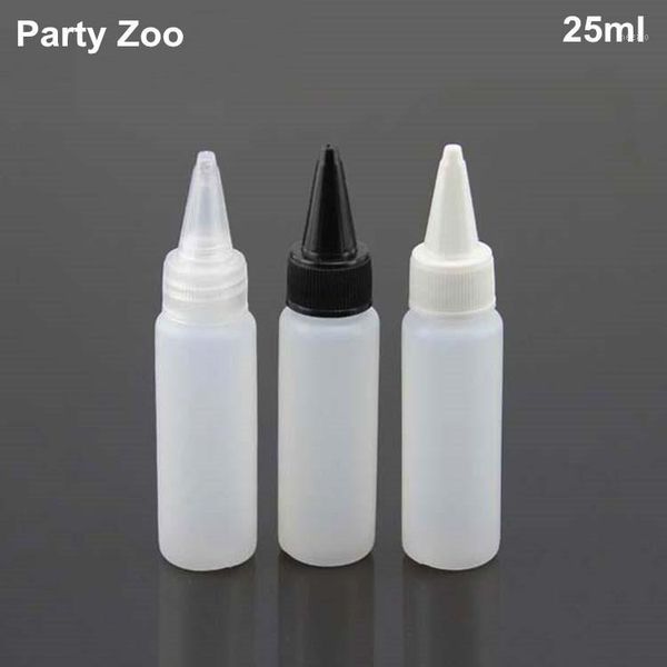 

storage bottles & jars 200 x 25ml white soft squeeze pointed cap plastic ,pet makeup sample skin care tip bottle wholesale1