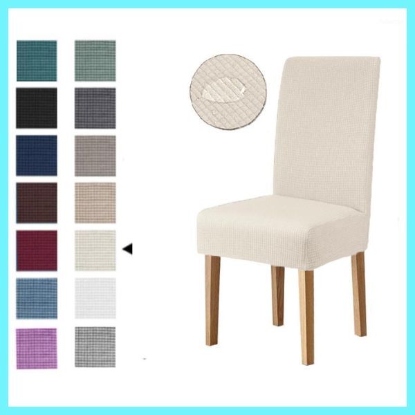 

computer office home chair cover l restaurant universal stretch corn grain check waterproof desk chair cover1