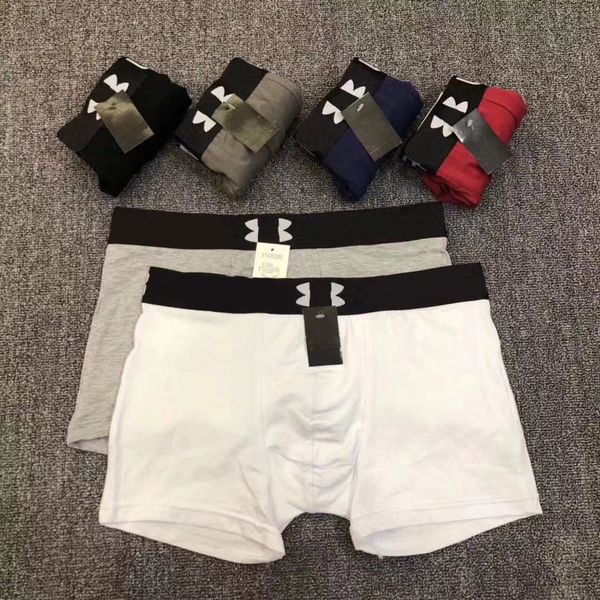 

мужчины sexy underwears 2020 новое прибытие сплошные цвета буквенные печатные мода боксеры мужские комфортные повседневные трусы, Black;white