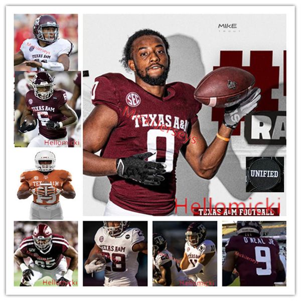 

texas a&m aggies football jersey shemar turner lj johnson jr. bryce foster antonio doyle jr. jalen preston haynes king marcus burris devon a, Black
