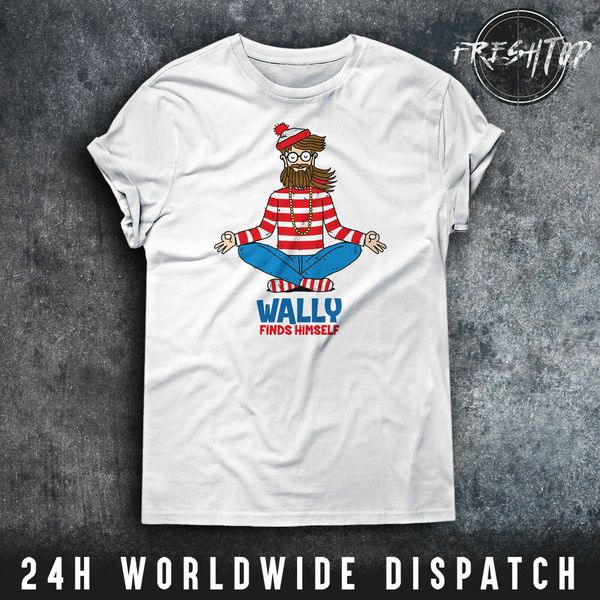 

wally finds himself t shirt wheres wally namaste yin yang meditation yoga hamsa sport hooded sweatshirt hoodie