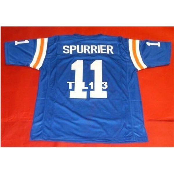 

3421 florida gators #11 steve spurrier custom blue white college jersey size s-4xl or custom any name or number jersey, Black