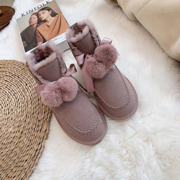 

winter new arrival women snow boots warmly casual shoes comfortable boots 25-40 size, Black