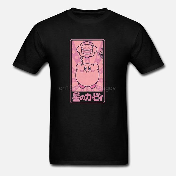 

kirby dreaming of food funny mens male short sleeve navy tee hoodie designers t shirts sweatshirt