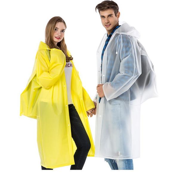 

ladies men waterproof plastic thick long backpack rain coat jacket rainwear poncho hiking hooded schoolbag r bbydsm