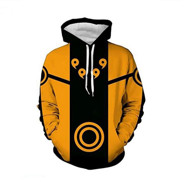 

наруто 3d напечатанных куртки мужские толстовки harajuku style streetwear толстовка унисекс бегуны hoody костюмы одежда, Black
