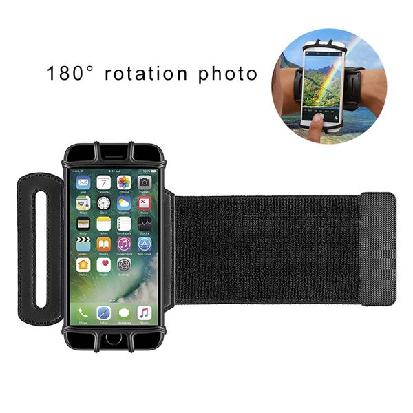 

vup cell phone armband for workout biking walking adjustable running armand with key holder dq-drop