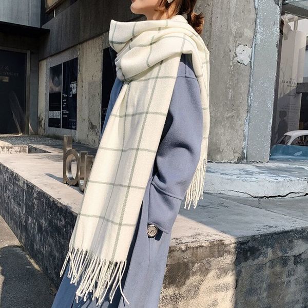 

шарф девушки осень зима студент корейская версия универсальных любителей теплый теплая ins милых девушки bib мальчик тенденция, Blue;gray