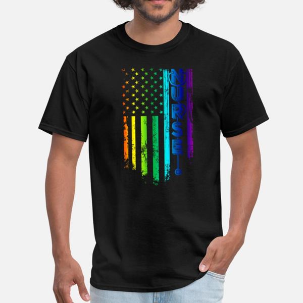 

nurse rainbow lgbt gay american flag designers graphic t shirt classic black casual tracksuit hoodie sweatshirt
