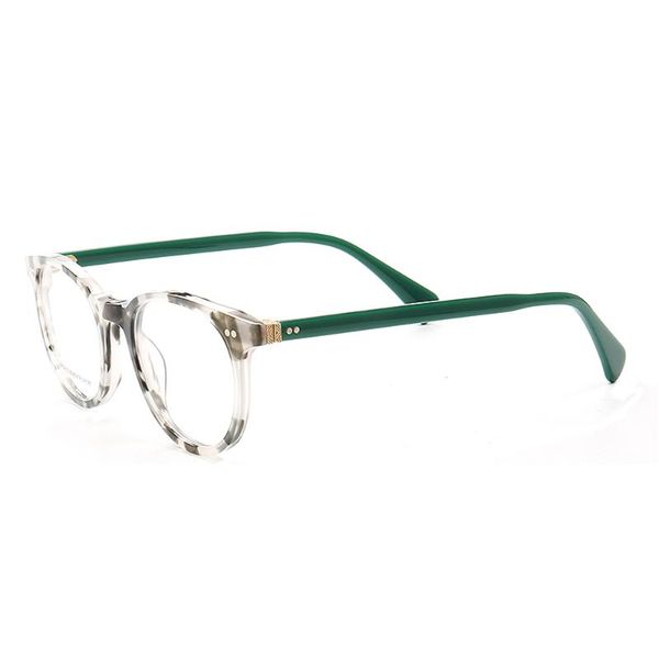 

women round eyeglass for women vintage eyeglasses frames fashion modern prescription leopard print red blue glasses eyewear, White;black