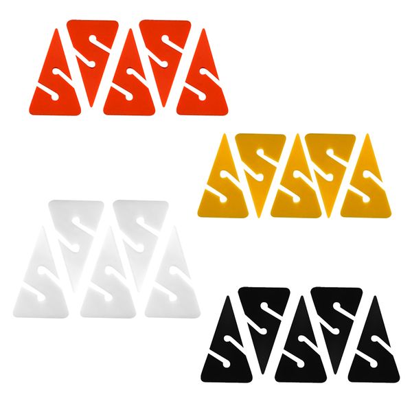 

20 pieces orange yellow white black triangle pvc line arrow markers for scuba diving cave wreck dive