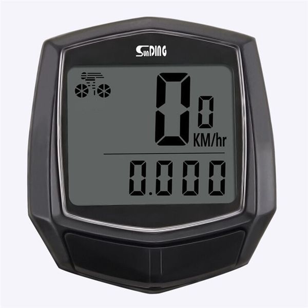 

waterproof bike computer with lcd digital display bicycle odometer speedometer cycling wired satch riding accessories