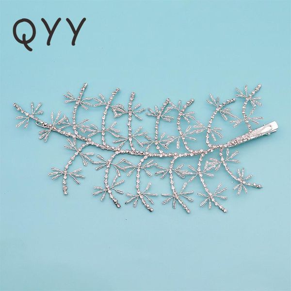 

qyy мода корейских женщин гребень волос rhinetone хрустальный цветок свадьба расчесывают для женщин ручной работы ювелирных изделий вспомога, Silver