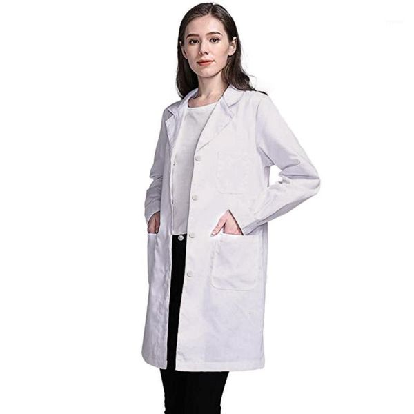 

2020 new white mid long coat women men casual notched collar windbreaker front wrap coat jacket outwear1, Tan;black