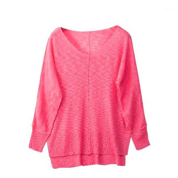 

hollowed out soft women knit sweater casual long sleeve autumn party loose solid winter fashion daily v neck side slit1, White;black