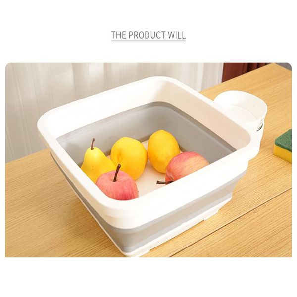 

foldable bucket car wash bucket outdoor foldable basin fishing camping car vegetable fruit basin household cleaning jllsvk