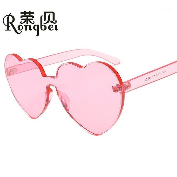 

sunglasses pc frame peach heart fashion street po glasses outdoor cool decoration accessories mirror 98081, White;black