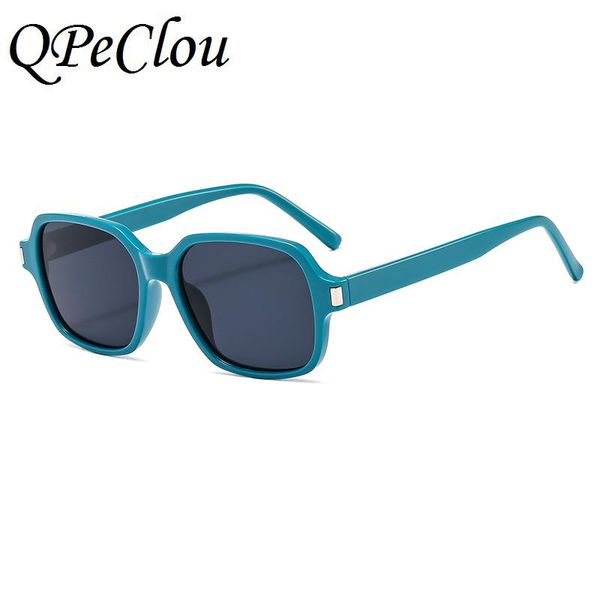 

qpeclou 2020 new fashion plastic square sunglasses women vintage colorful sun glasses men pc shades uv400, White;black